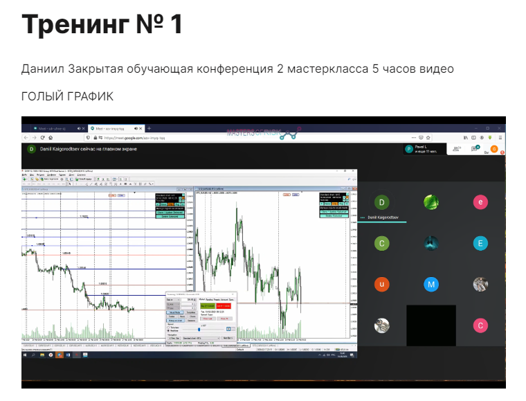 Тренинг инфо. Курс биржи.