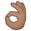 OK hand: medium skin tone :ok_hand_tone3: 👌🏽